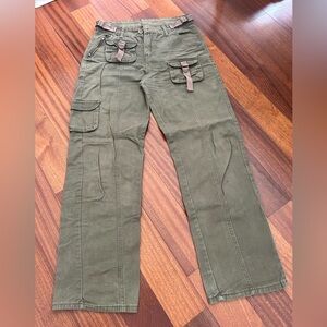 Brandy Melville Green Cargo Pants